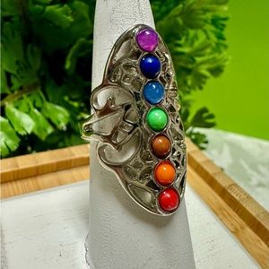 Silver filigree ring